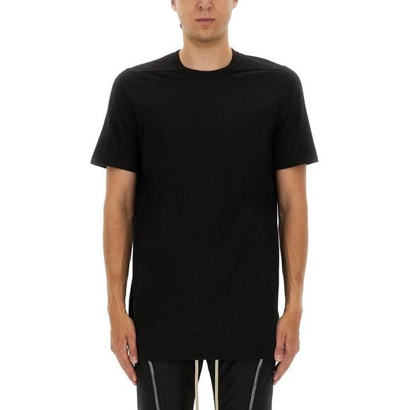 RICK OWENS Short Sleeve Cotton T-Shirt Men BLACK T-Shirts